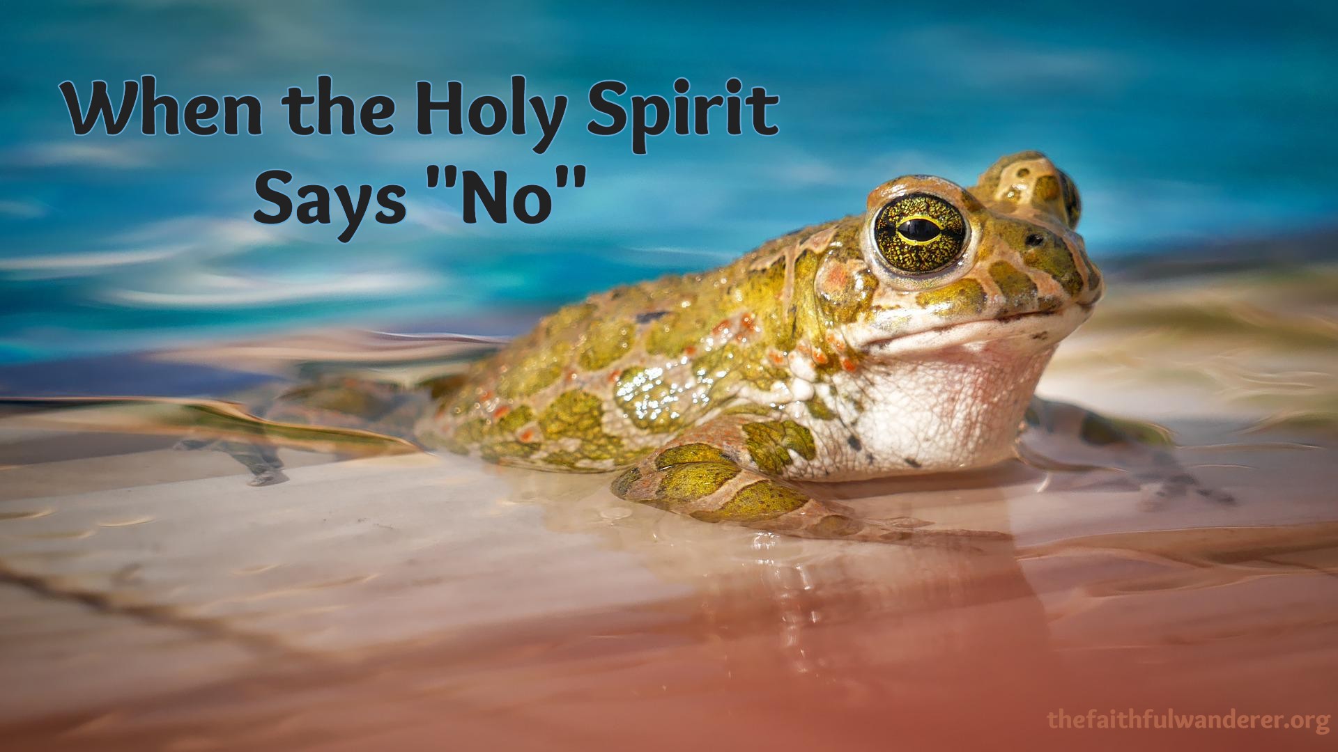 When the Holy Spirit Says “No”
